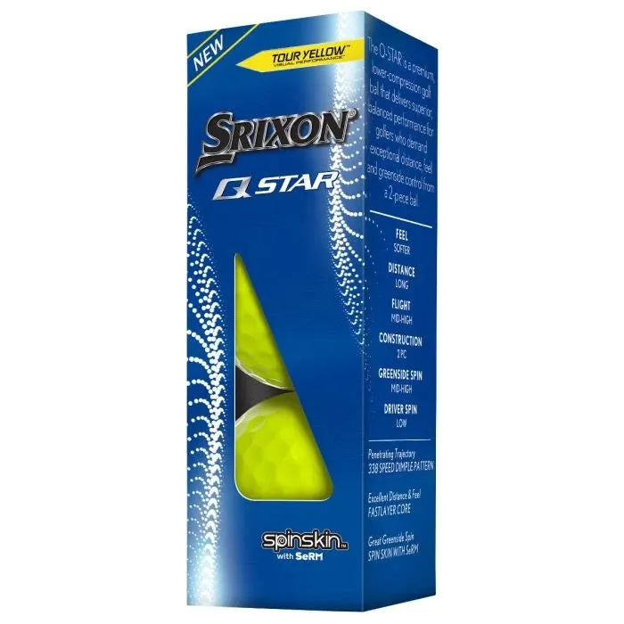 Srixon Q-Star Golf Balls - Sleeve