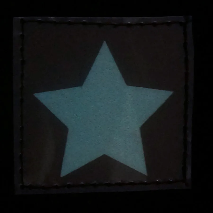 STAR GITD PATCH - BLUE GLOW IN THE DARK