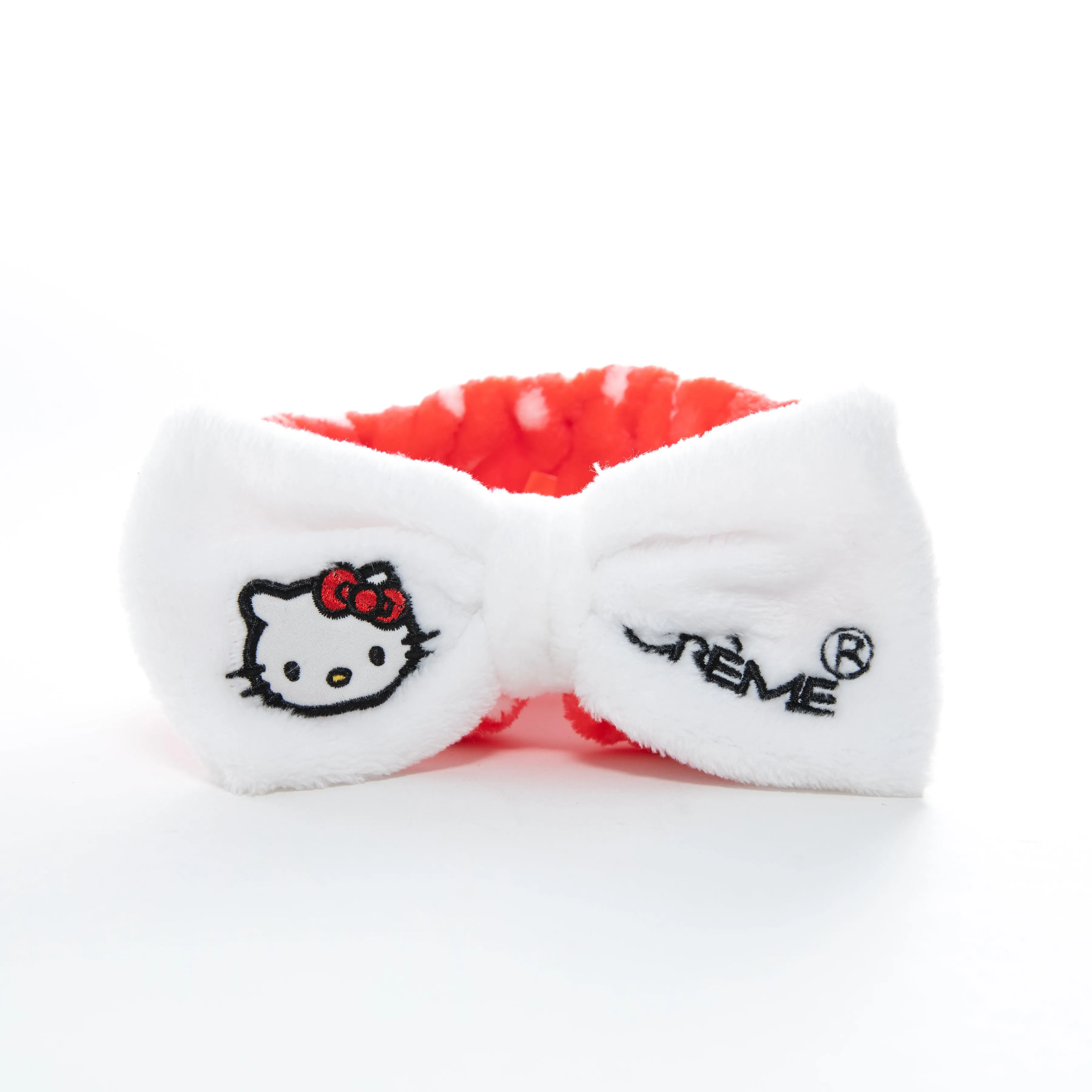 The Crème Shop Hello Kitty Classic White Plush Spa Headband