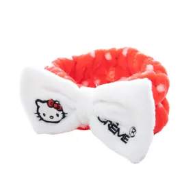 The Crème Shop Hello Kitty Classic White Plush Spa Headband