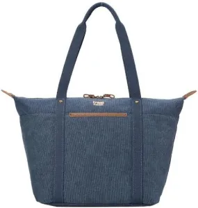 Troop London Organic Cotton Carry Handle Sling Bag  | Blue