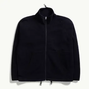 TYCHO PILE FLEECE FULL ZIP JACKET DARK NAVY