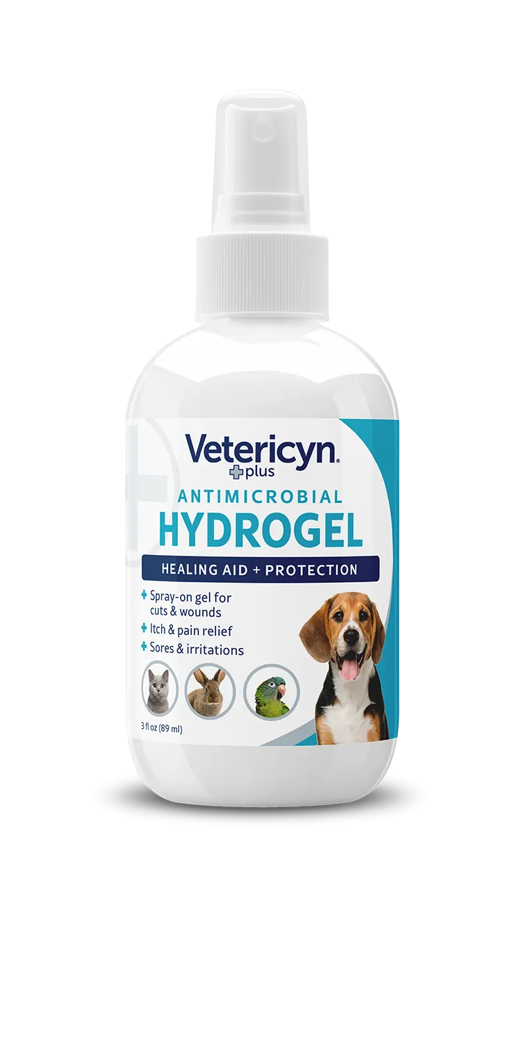 Vetericyn Plus Antimicrobial Dog & Cat Wound Care Hydrogel Spray, 3-ounce